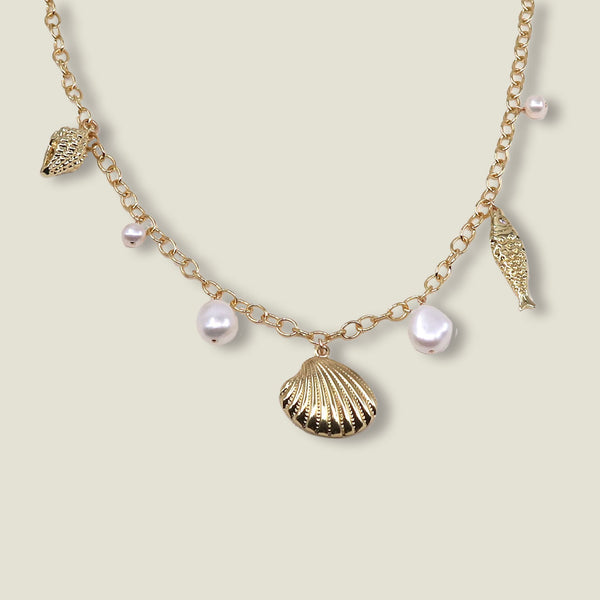 Coral Charm Necklace