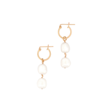 Gold Filled Double Pearl Hoops
