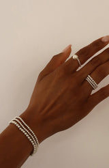 Dune Stretch Ring Silver - large