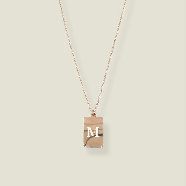 Initial Necklace: Classic Font