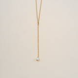 Dainty Pearl Lariat