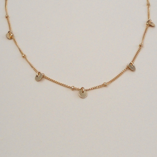 Five Coin Dotted Anklet