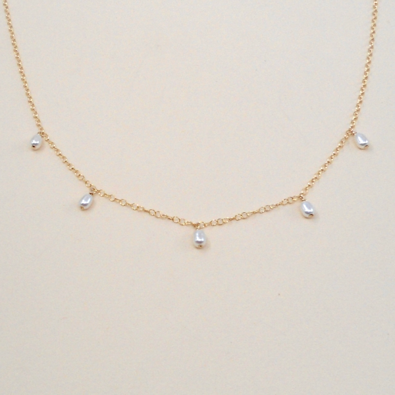 Five Pearl Necklace