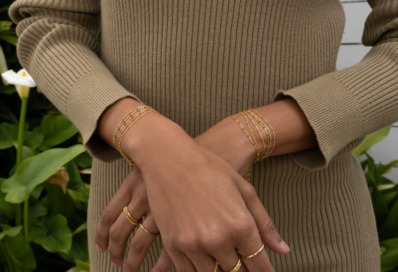 Enamel & Gold Bracelet